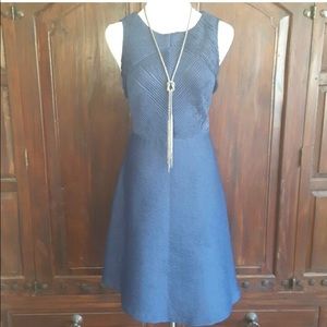 DAISY FUENTES Navy A-Line Dress, Sz M. MINT COND.